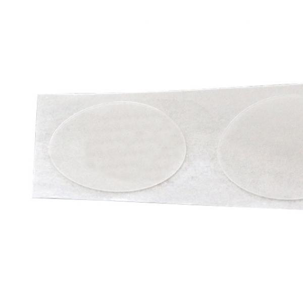 Adhesive dots, weakly adhesive on one side, Ø 30mm, transparent